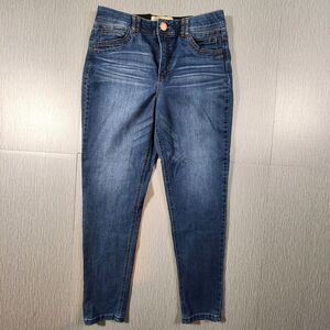 Democracy Women 8 Ab Technology Jeans Dark Straight Skinny Cotton Pant